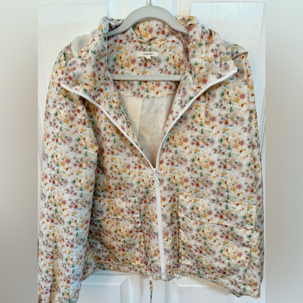 Maurices Floral Wind/Rain Jacket XL